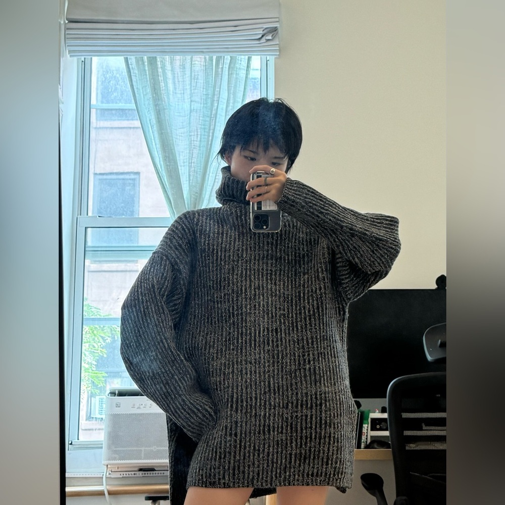 Acne Charcoal Turtleneck Sweater